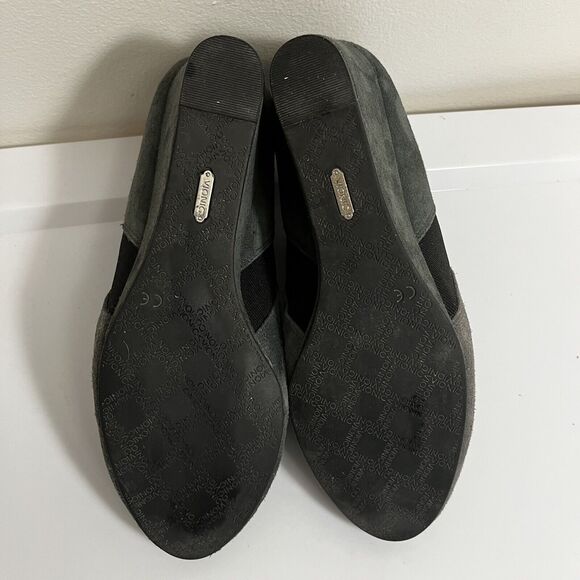 Vionic Wedge Stanton Pull On Gray Suede Comfort Orthotic Ankle Bootie Sz‎ 9 - Picture 6 of 6